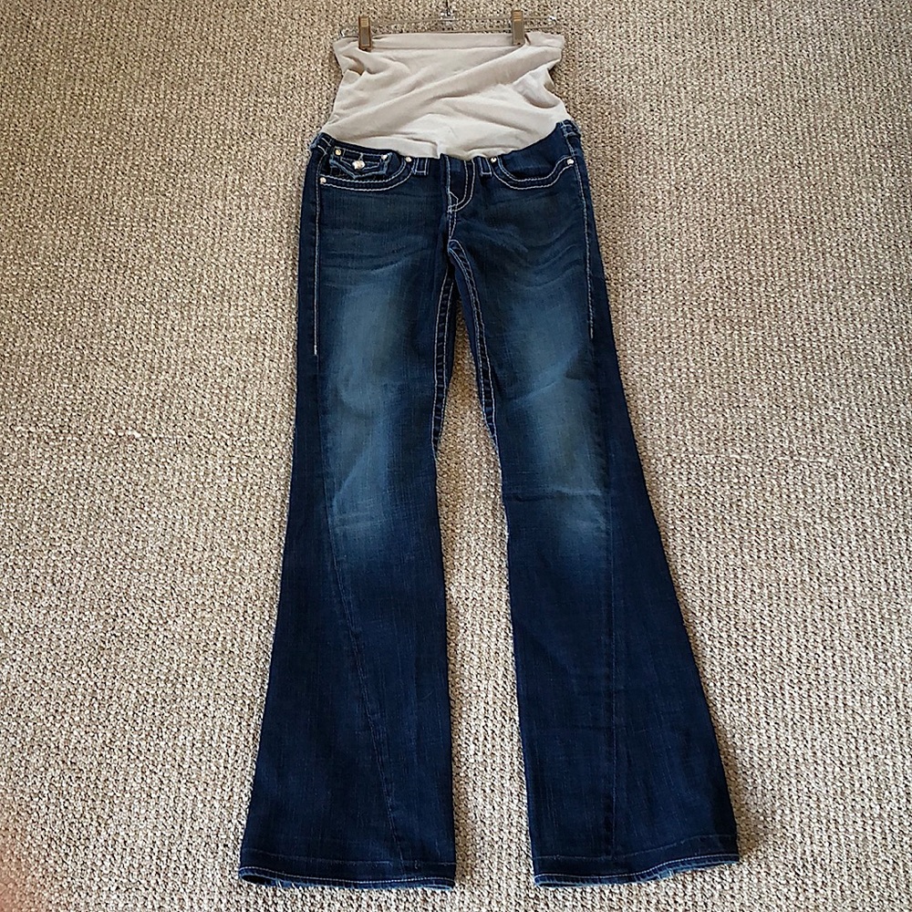 True Religion over the belly Maternity Jeans, size 28